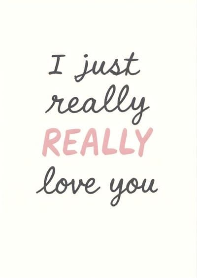 Romantic Greeting Card Modern Calligraphy Design