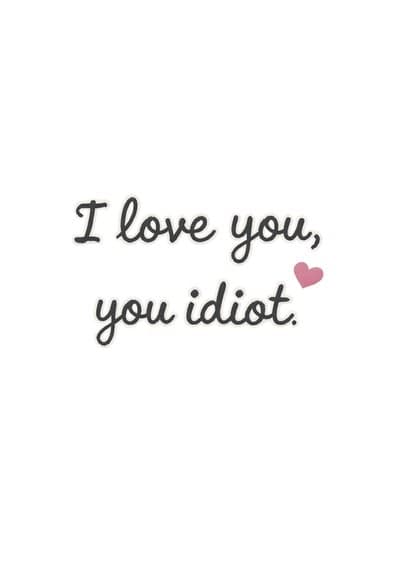 Funny Love Greeting Card Heart Accent Modern