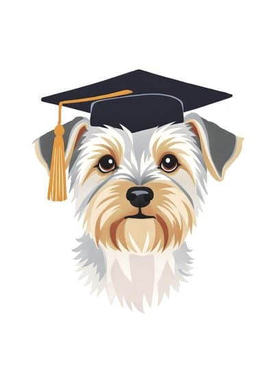 Funny Graduation Card Cute Dog Congrats