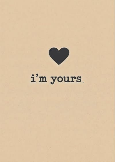 Minimalist Love Card Heart Design