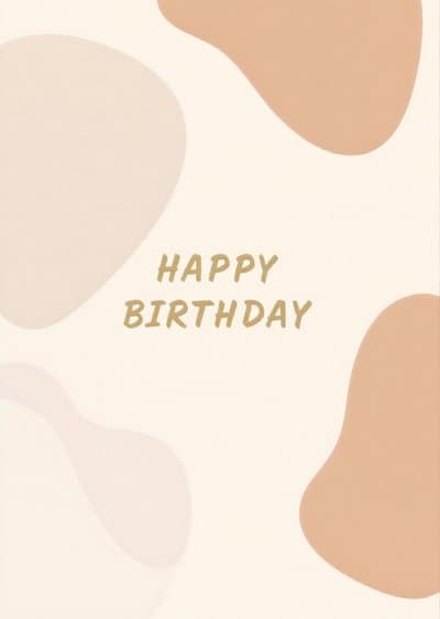 Funny Birthday Greeting Card Abstract Modern Design