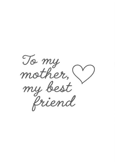 Mothers Day Greeting Card Heartfelt Message