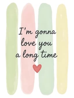 Romantic Greeting Card Cute Heart Design