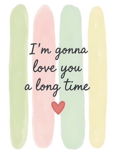 Romantic Greeting Card Cute Heart Design