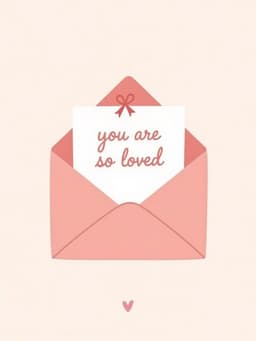Love Greeting Card You Are So Loved Modern Design