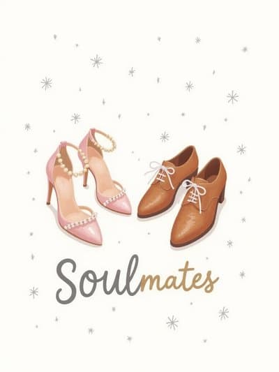 Soulmates Greeting Card Modern Illustrated Design
