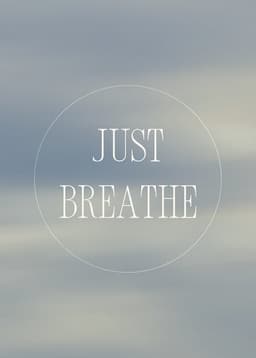 Mindfulness Greeting Card Soothing Sky Theme