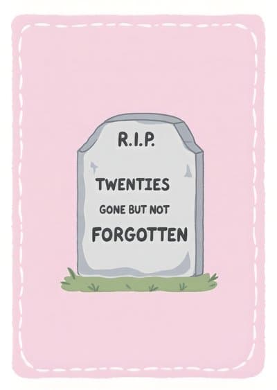 Funny 30th Birthday Card Tombstone Design