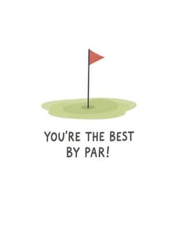 Funny Golf Greeting Card Illustrated Golf Course Hole