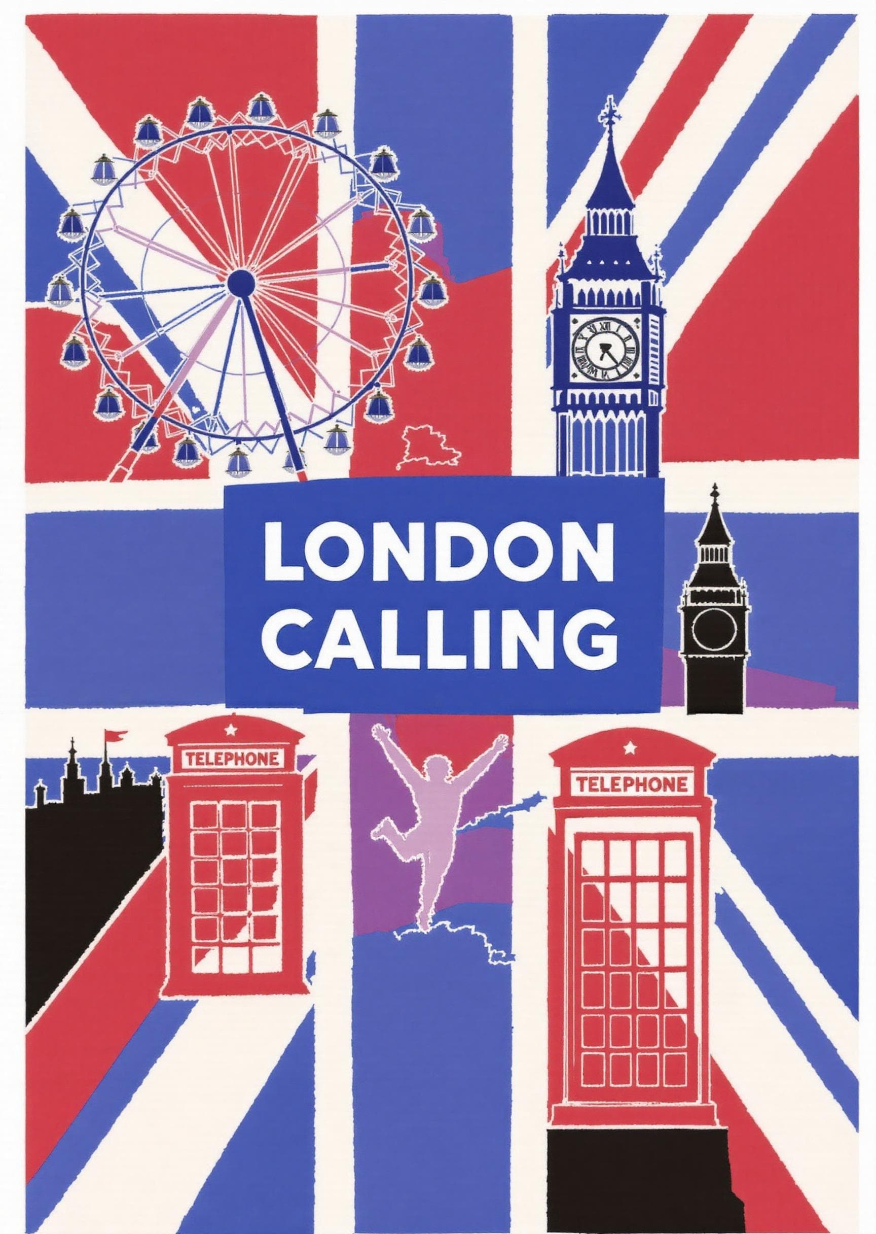 London Greeting Card Big Ben Modern Design