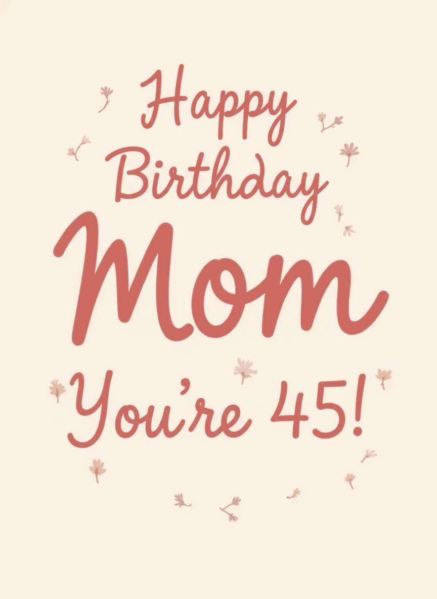 Funny Birthday Greeting Card Floral Design