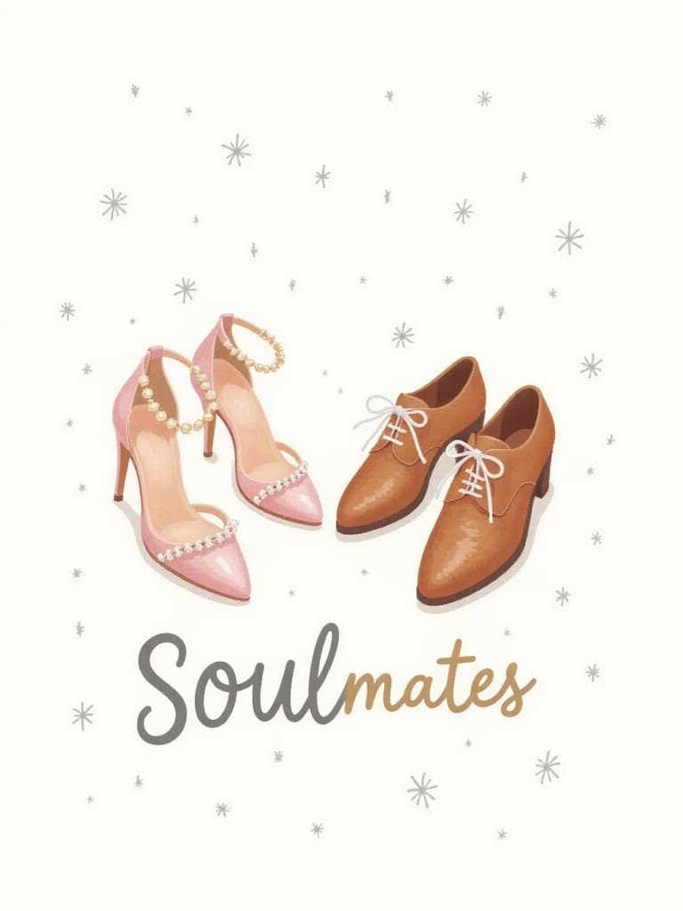 Soulmates Greeting Card Modern Illustrated Design