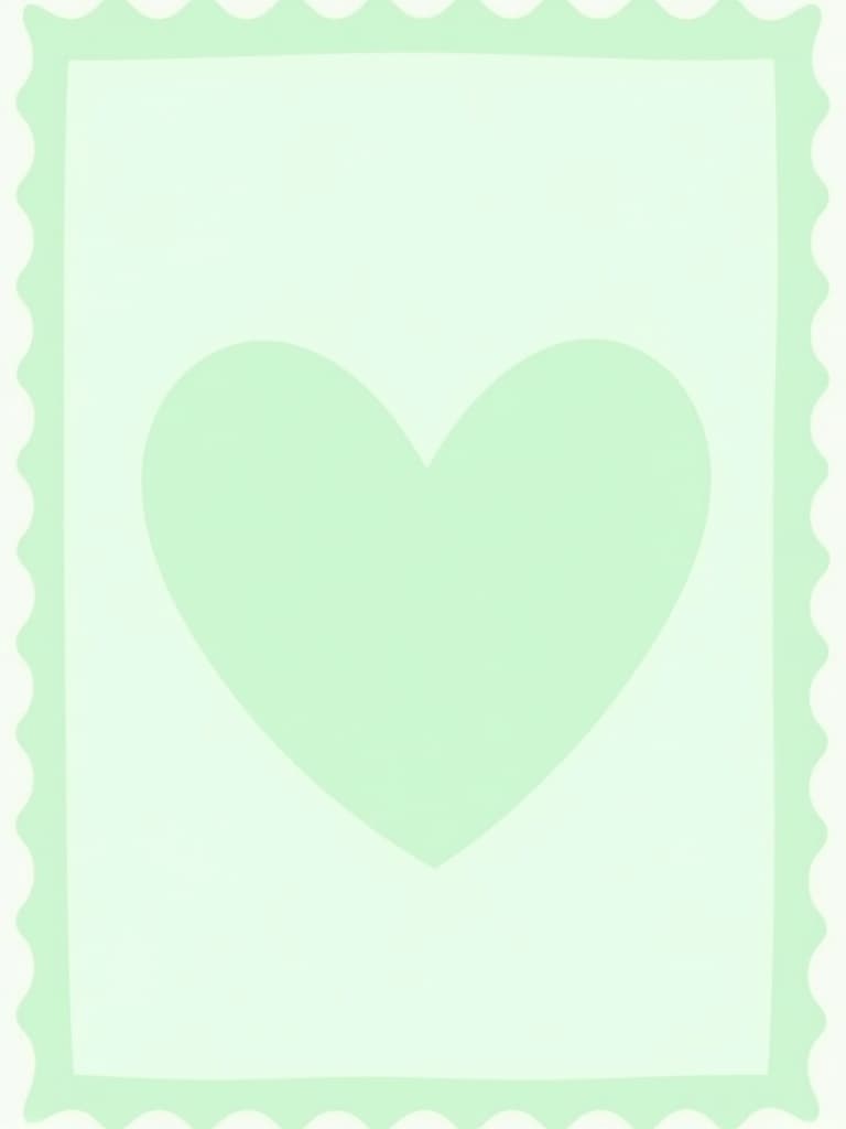Heart Greeting Card Minimalist Design