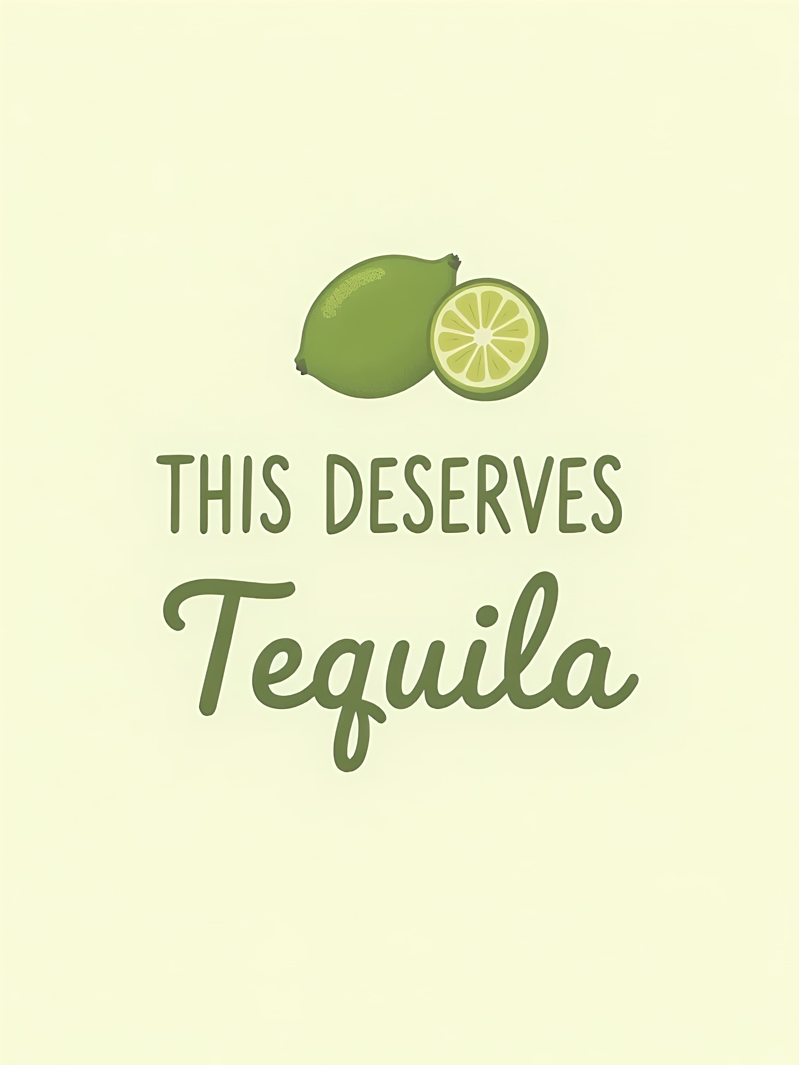 Funny Congratulations Greeting Card Lime Tequila
