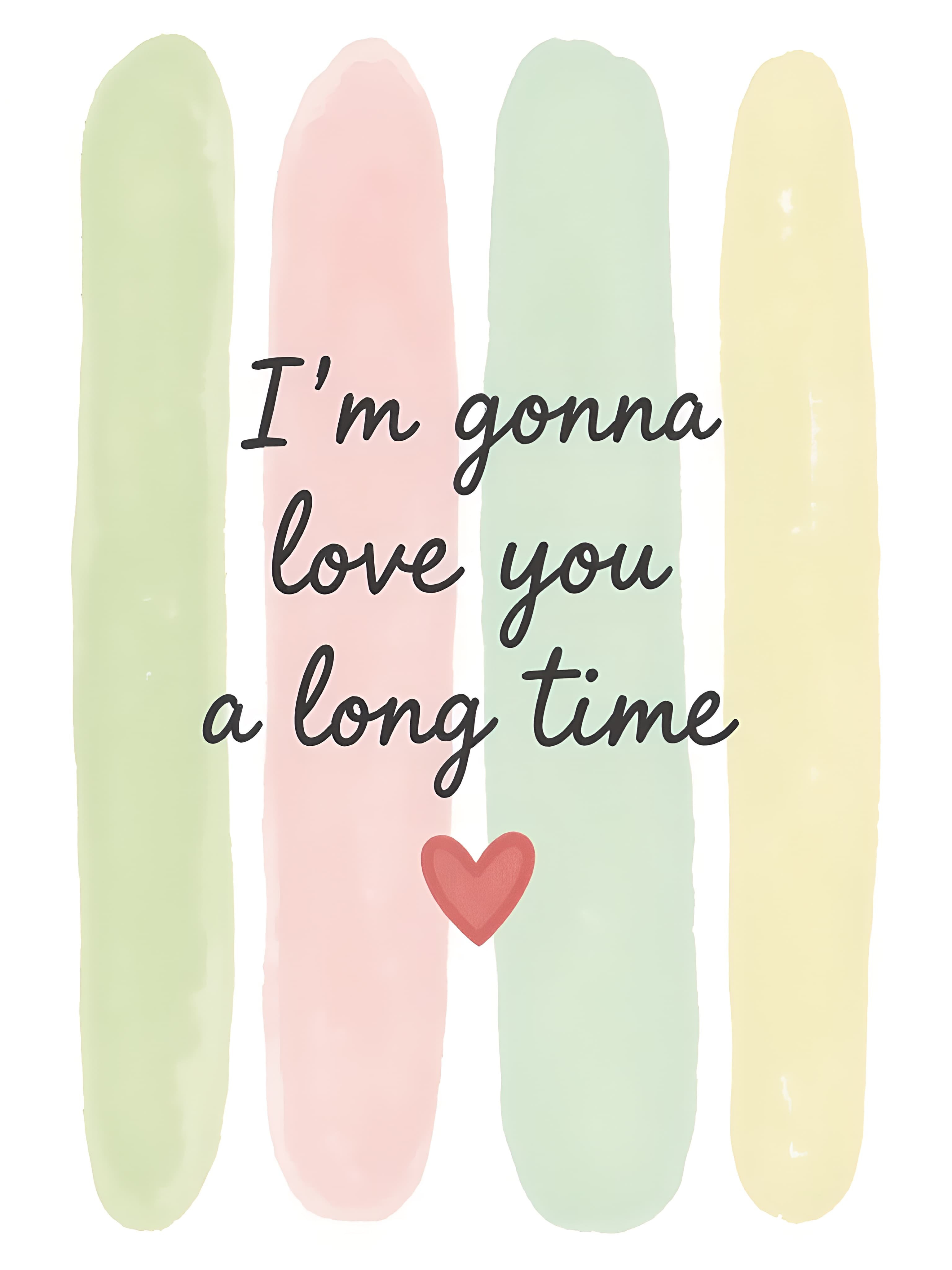 Romantic Greeting Card Cute Heart Design