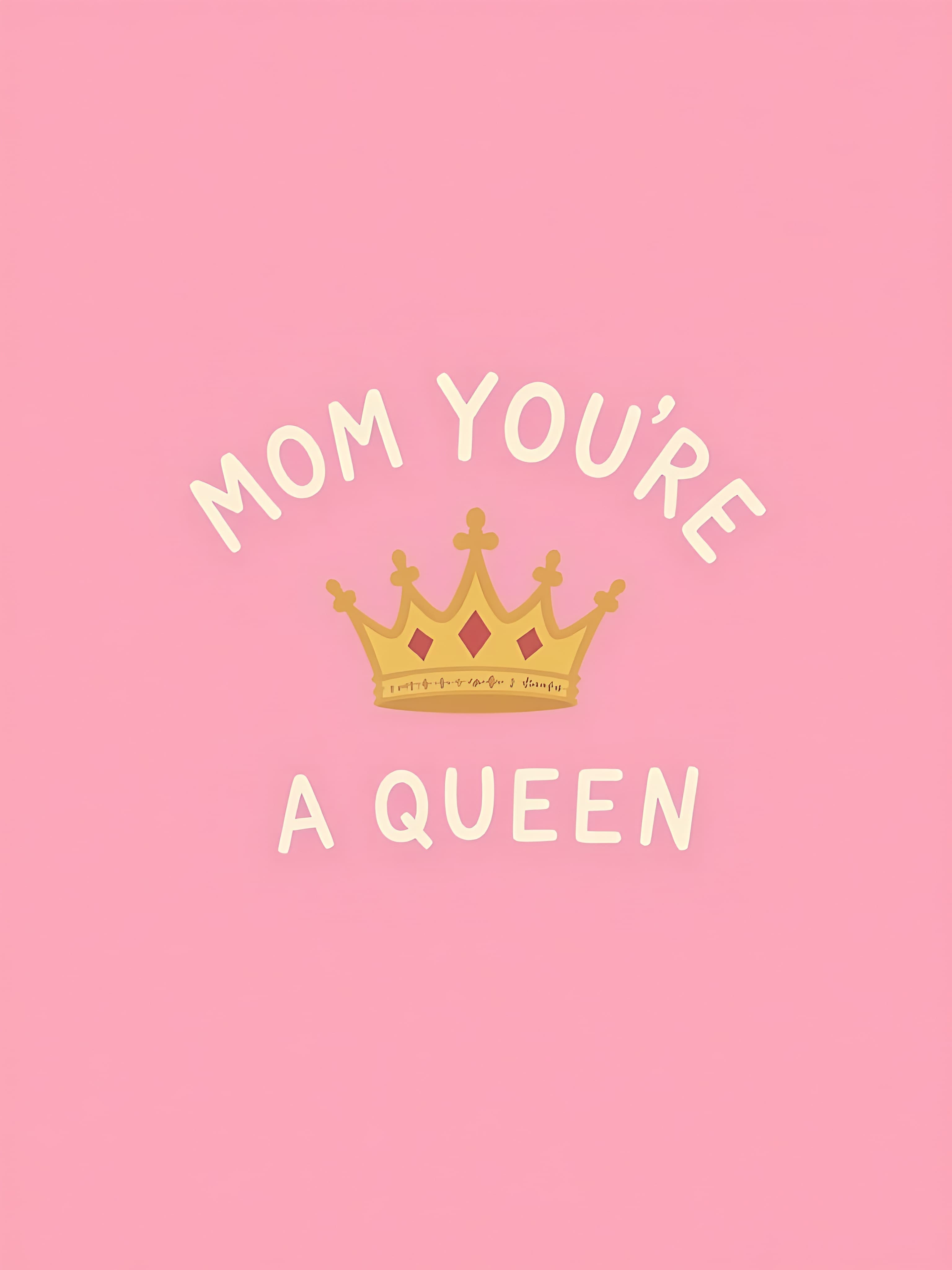 Mothers Day Card with Crown Design