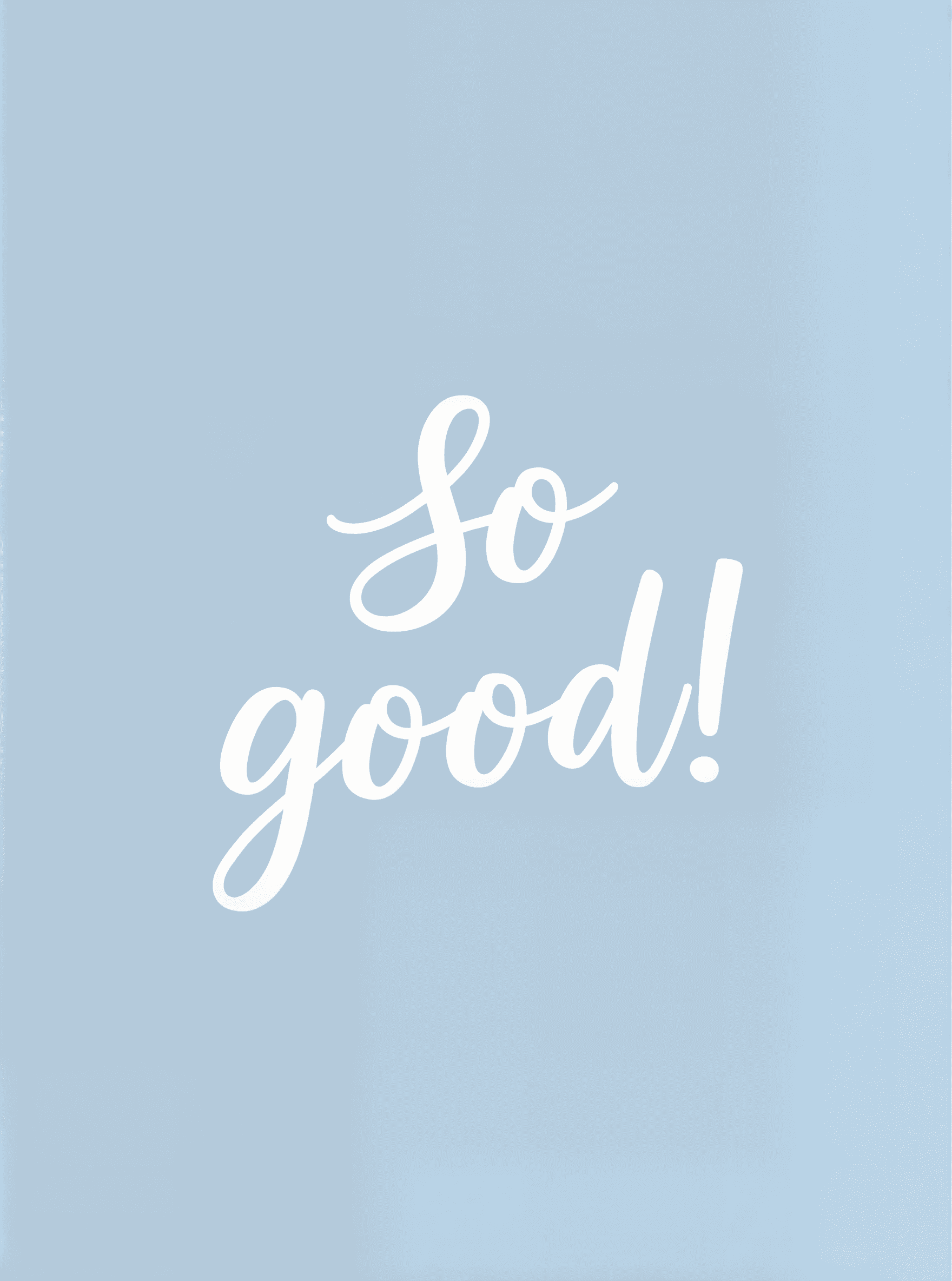 Funny Greeting Card Simple Blue Design