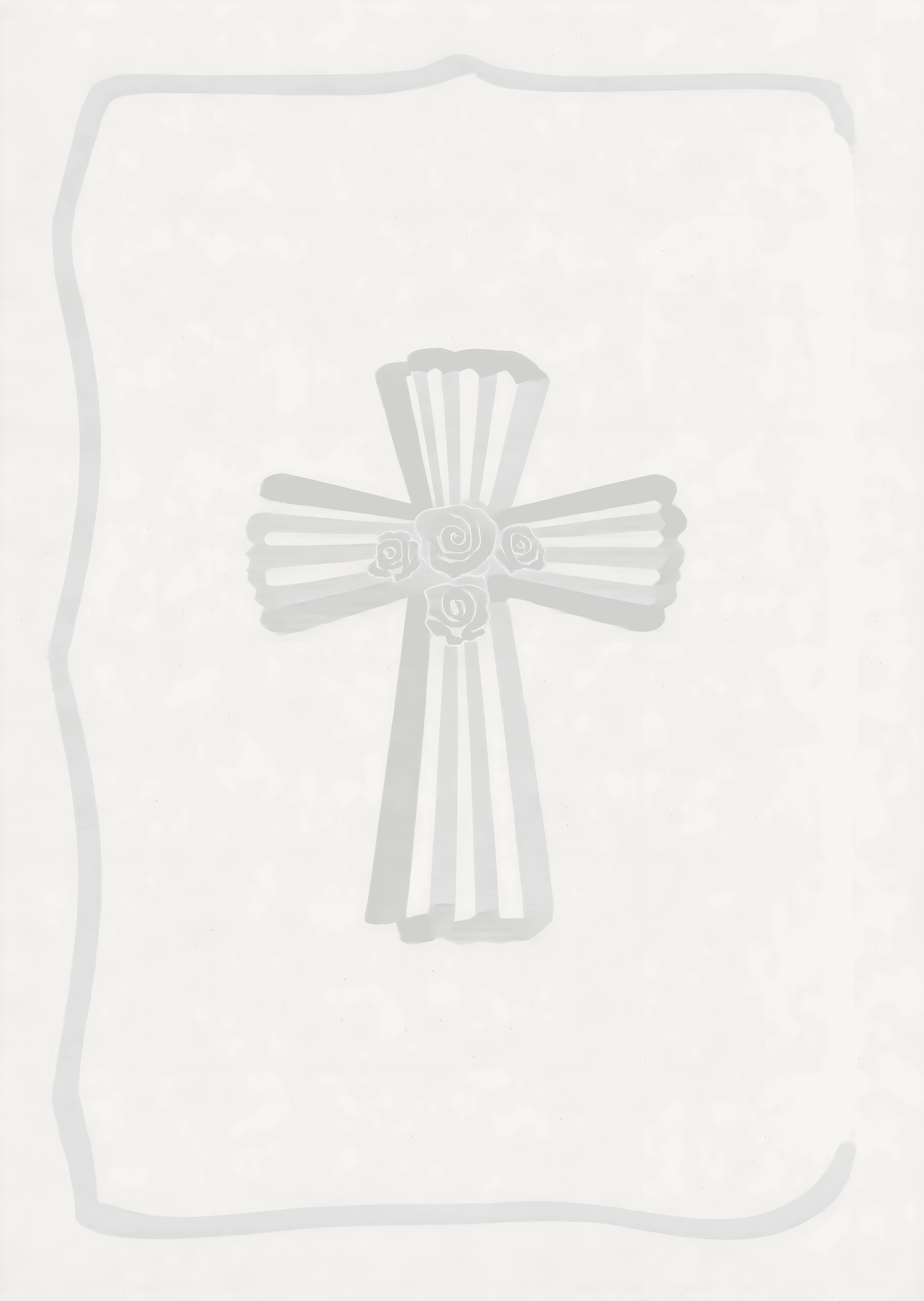 Christian Greeting Card Elegant Cross Design