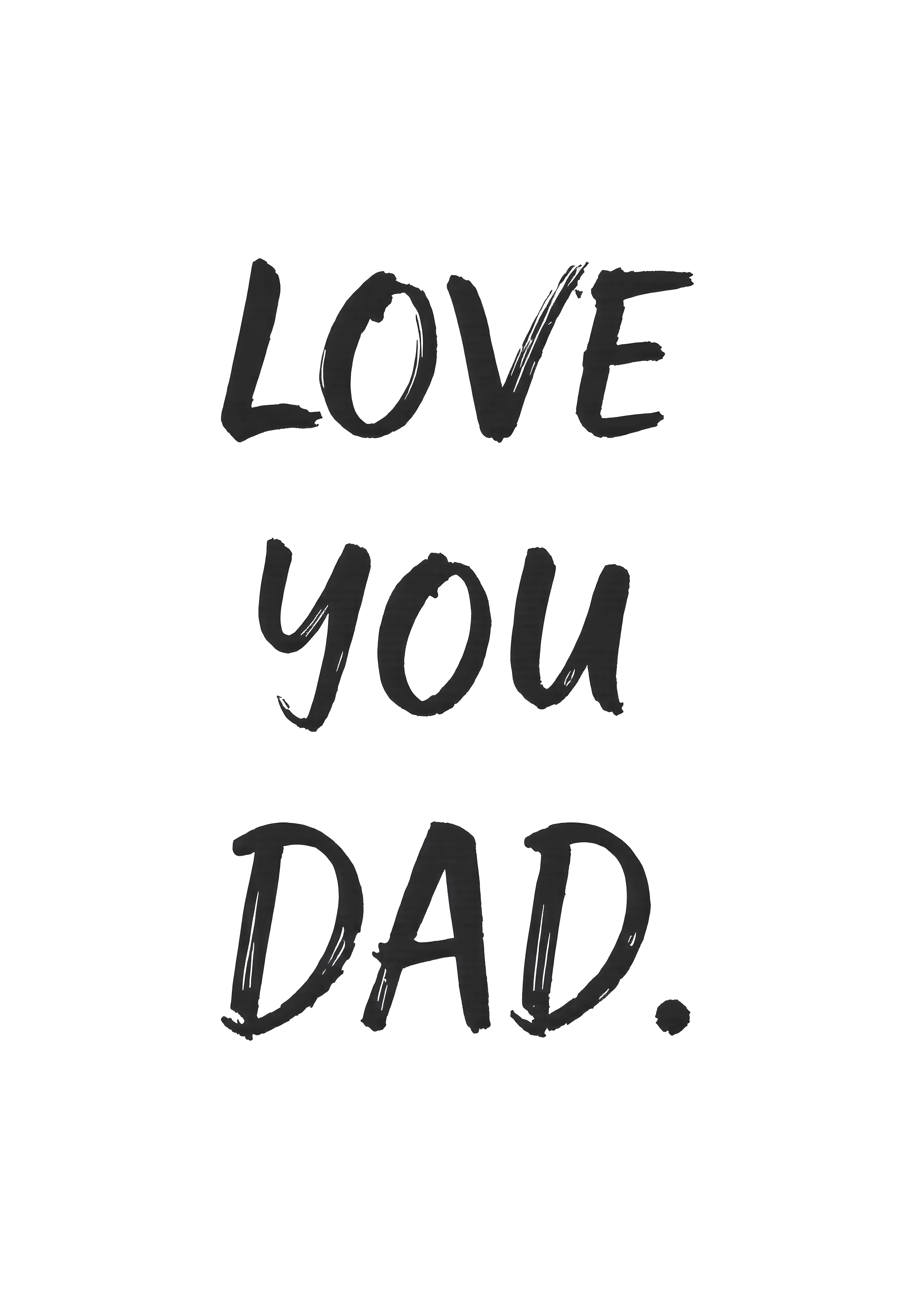 Fathers Day Card Bold Typography Modern