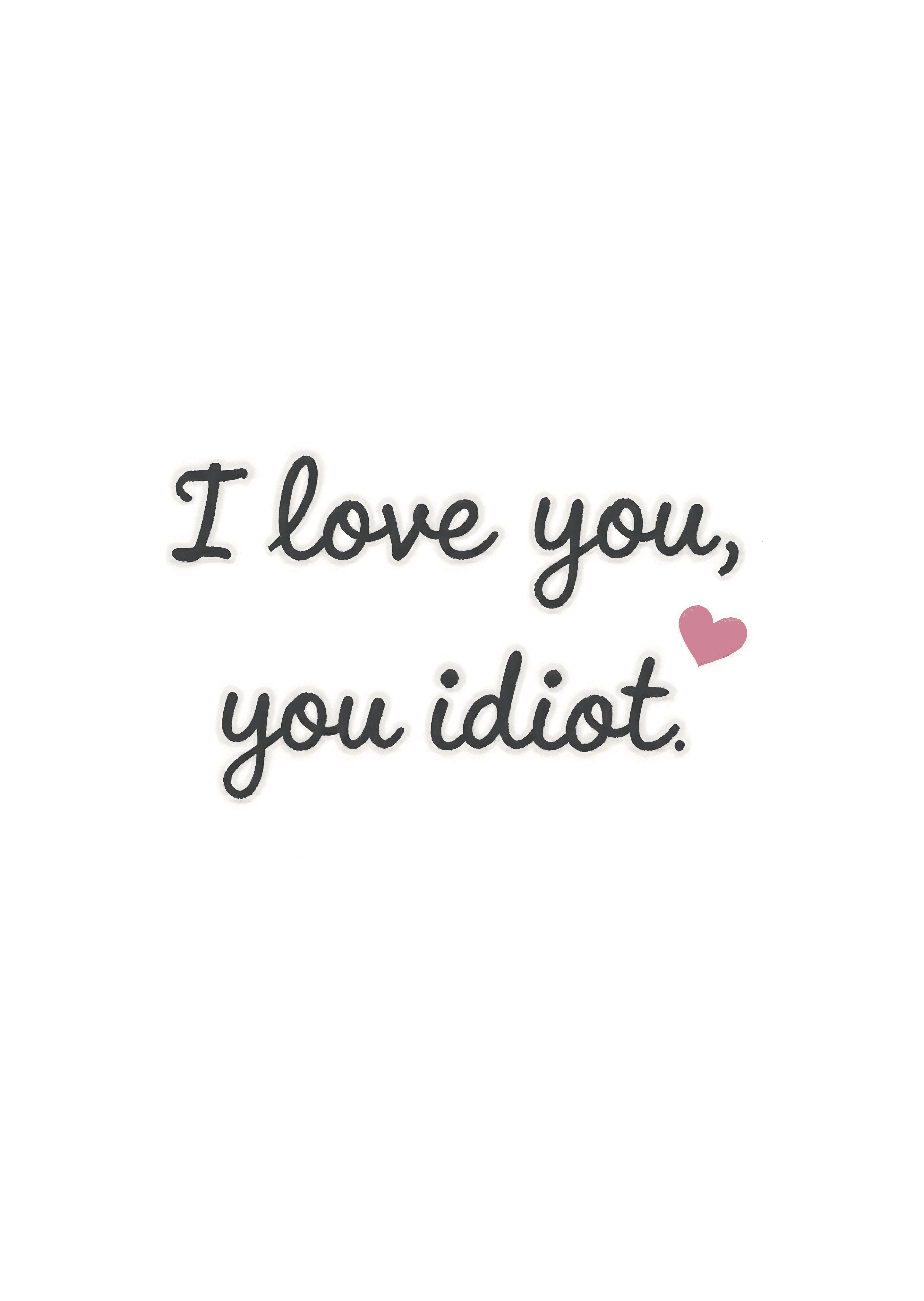 Funny Love Greeting Card Heart Accent Modern