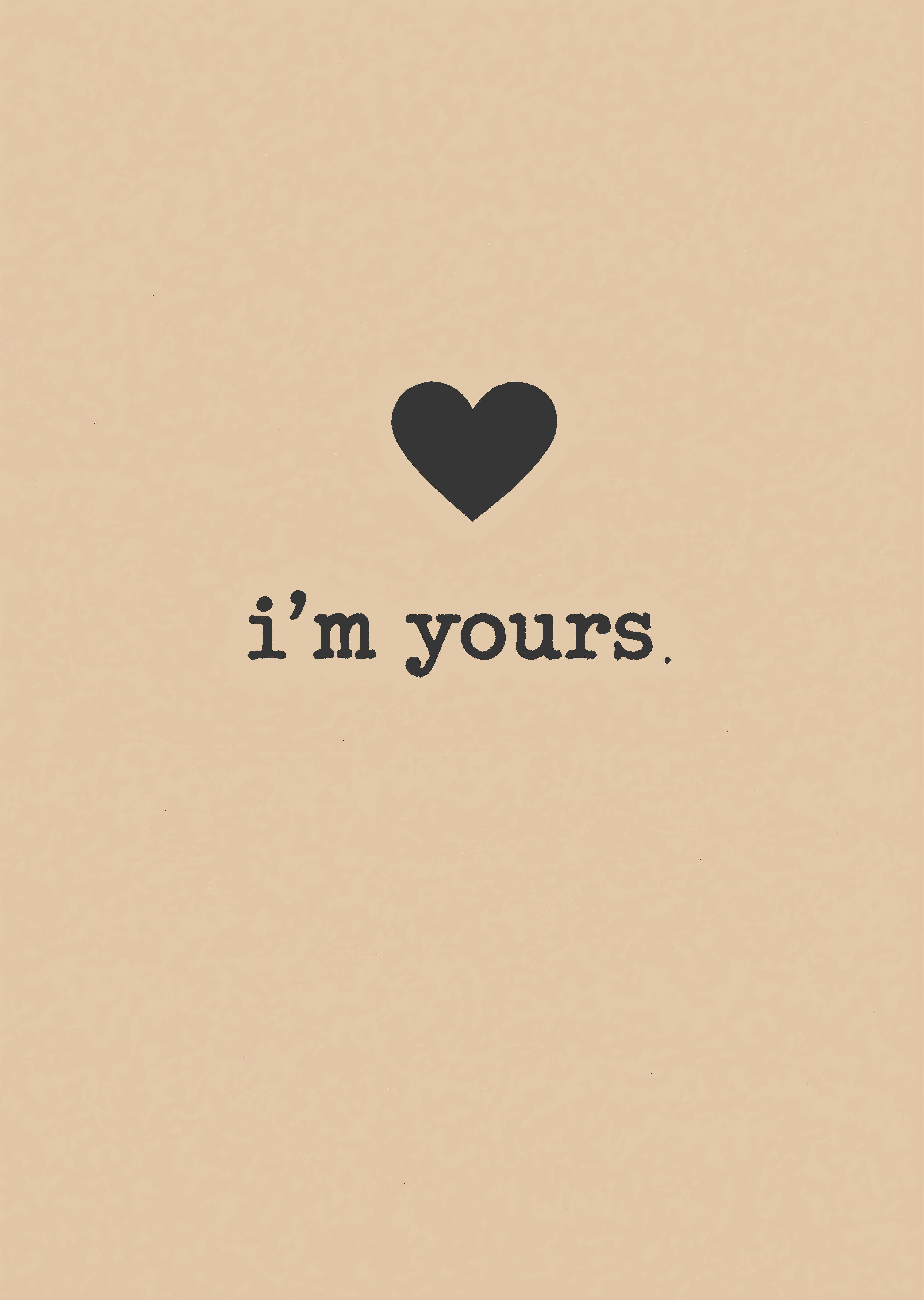 Minimalist Love Card Heart Design
