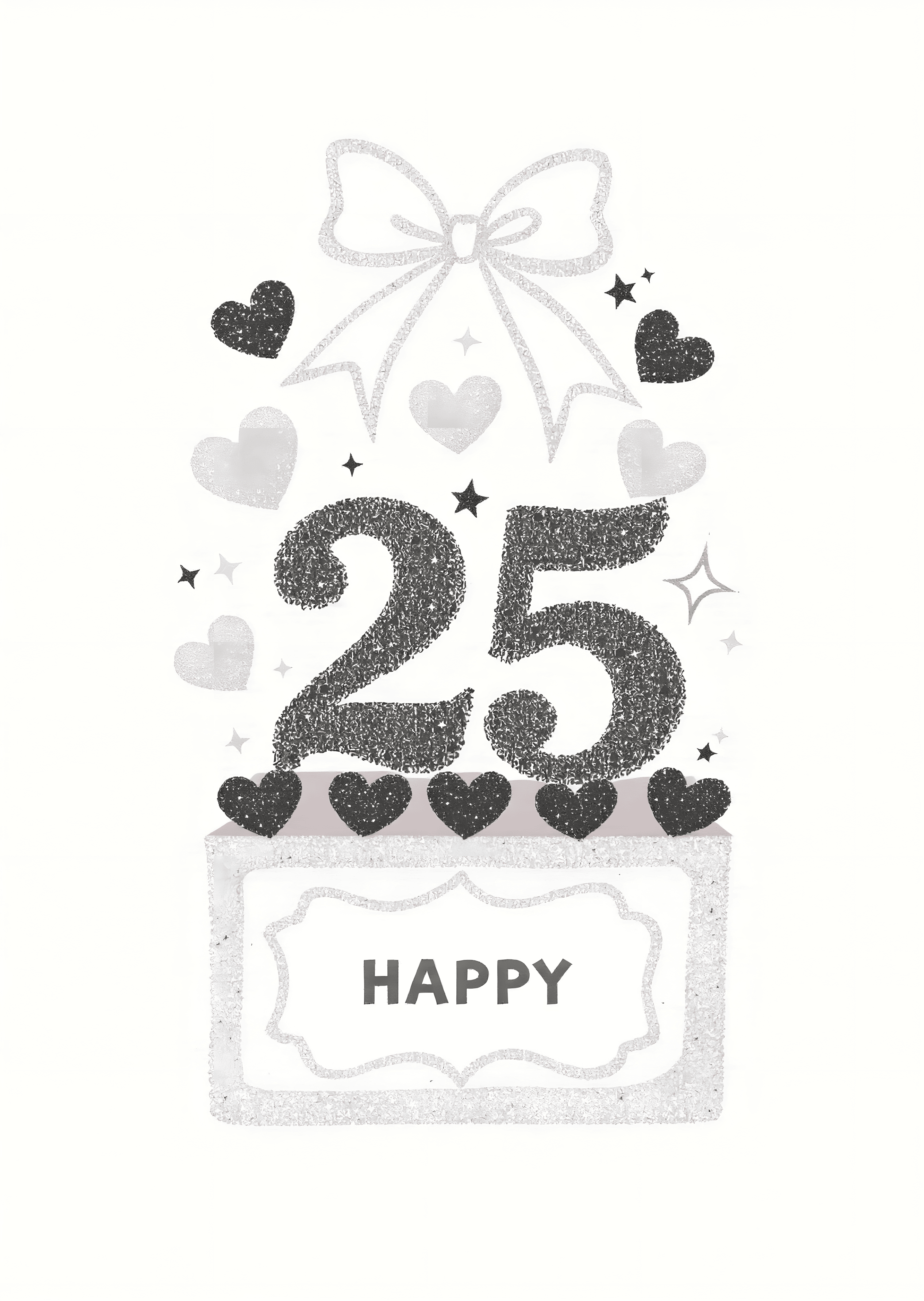 Happy Twenty Fifth Milestone Card