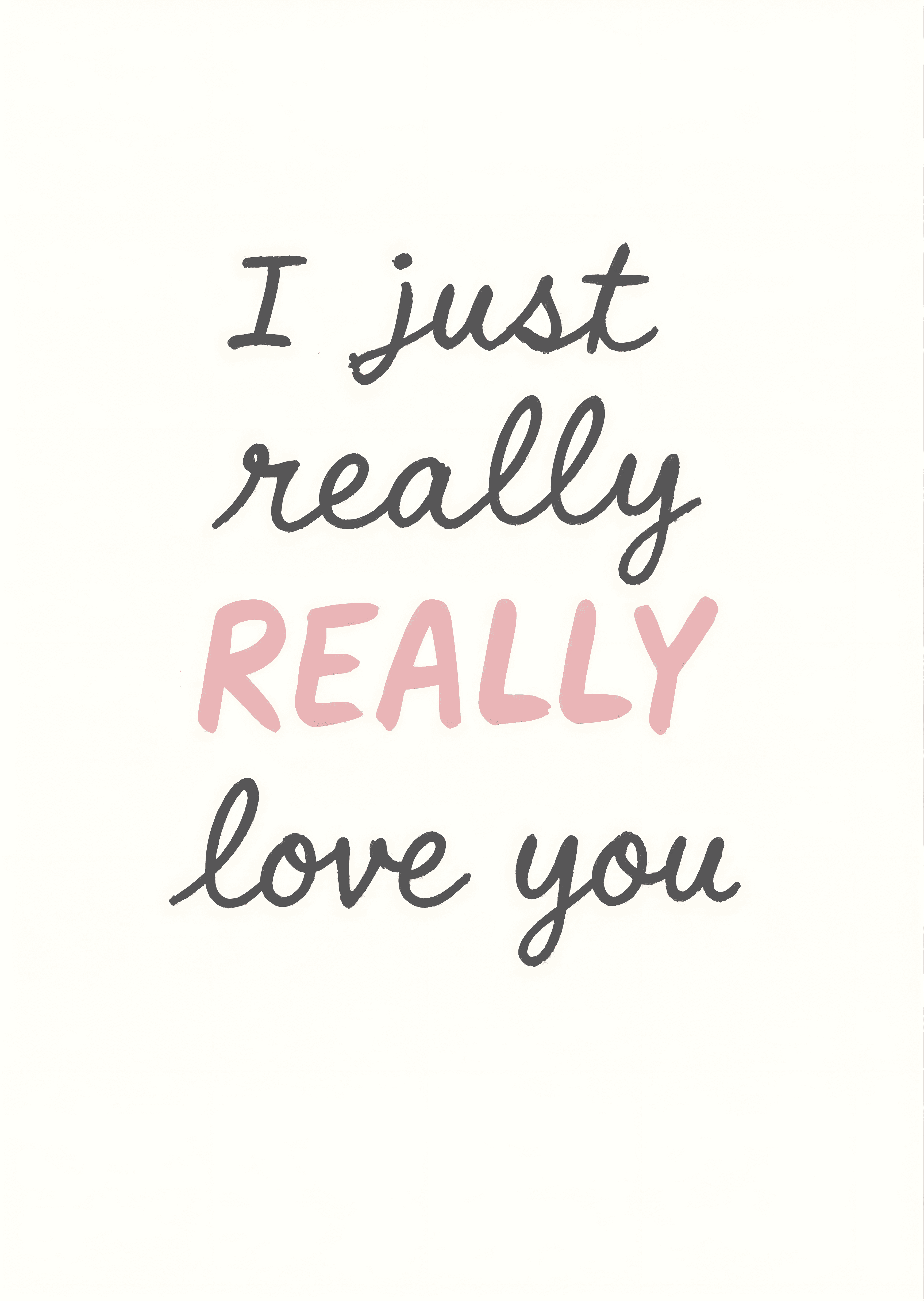 Romantic Greeting Card Modern Calligraphy Design
